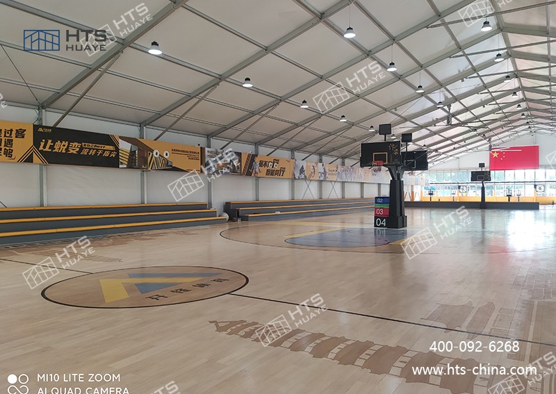 室外籃球場篷房為企業、校園、社區等場景快速落地運動設施提供了全新可能