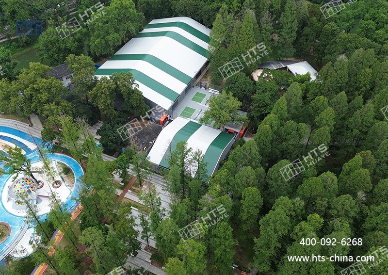 華燁海特斯匹克球館篷房實現周級交付,施工周期縮短 70% 華燁海特斯匹克球館篷房實現周級交付,施工周期縮短 70%